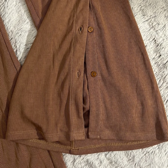 Nap Loungewear Rib-knit Flare Leg Button Pants - Picture 7 of 10